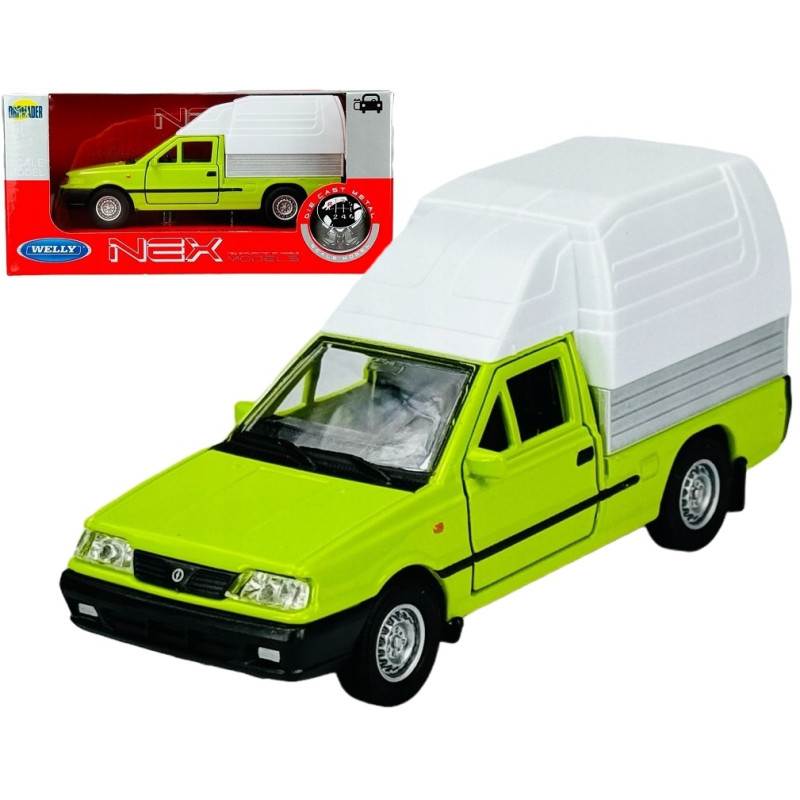 1:34 METALOWY MODEL WELLY FSO POLONEZ TRUCK PRL ZIELONY 43843