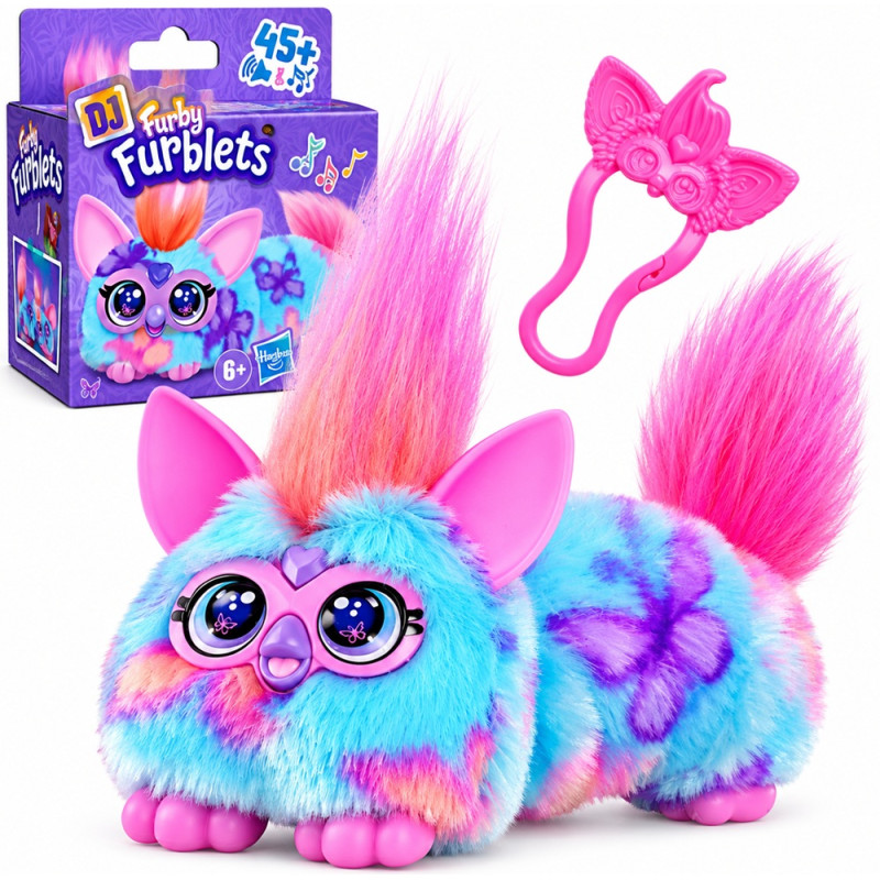 8773 Furby DJ Furblets Flut-Ter-Luv Rozciągliwa Interaktywna Maskotka Hasbro