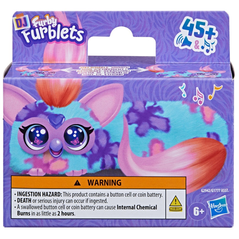 8773 Furby DJ Furblets Flut-Ter-Luv Rozciągliwa Interaktywna Maskotka Hasbro