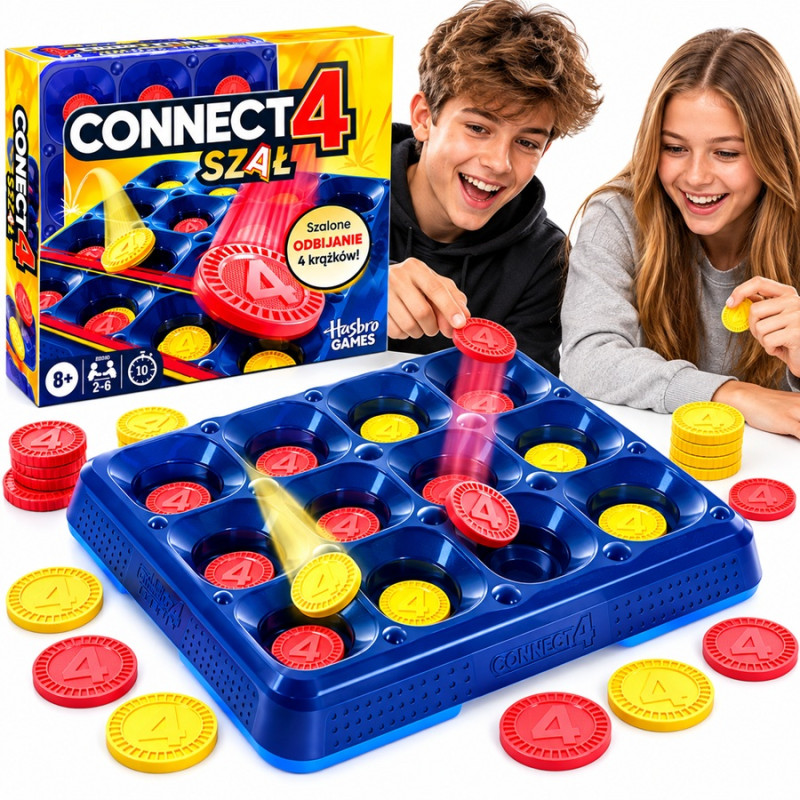 1249 Gra Zręcznościowa Connect 4 Szał Odbijanie Hasbro