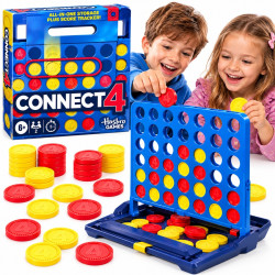 3046 Gra Zręcznościowa Connect 4 Przenośna Gra Strategiczna Hasbro