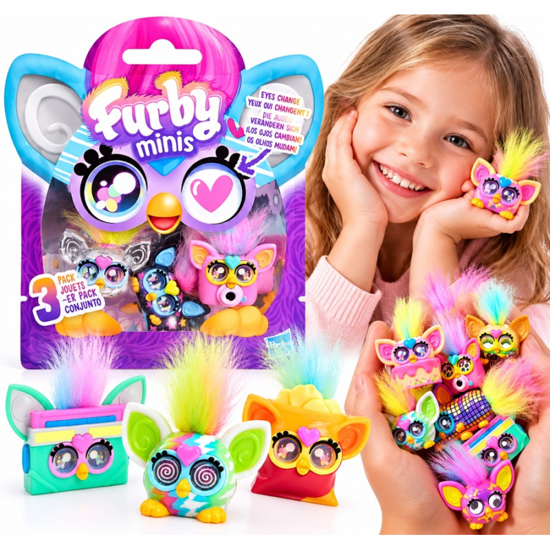 2131 Furby Minis Zestaw 3 figurek kolekcjonerskich Hasbro