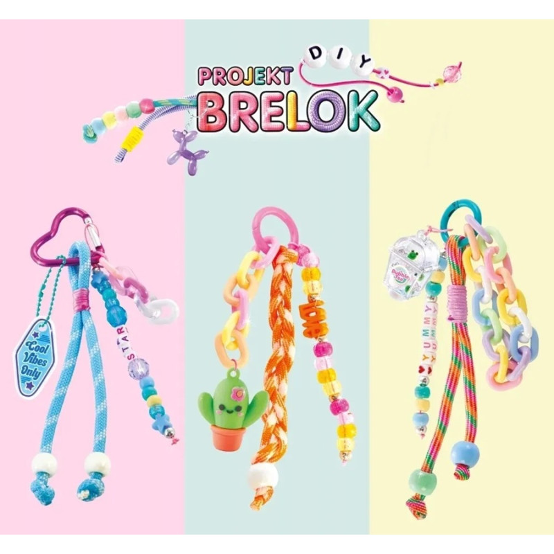 8222 EPEE PROJEKT BRELOK Pracownia 3w1 Zestaw Kreatywny Breloki Koraliki 