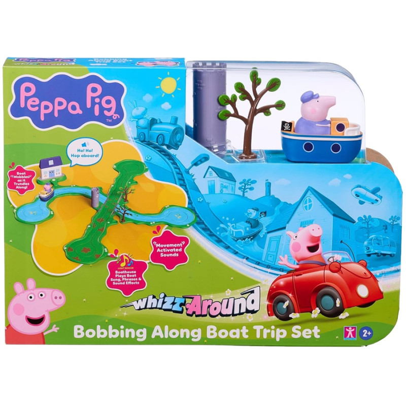 3458 Zestaw Świnka Peppa Tor Wodny Łódka Dźwięki Domek