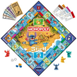 5037 MONOPOLY Stitch Disney Gra Planszowa Rodzinna Hasbro 2-4 Graczy 