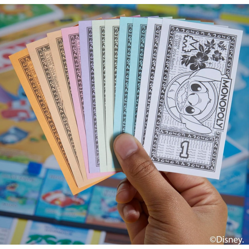 5037 MONOPOLY Stitch Disney Gra Planszowa Rodzinna Hasbro 2-4 Graczy 