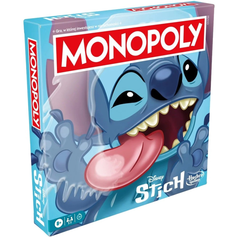 5037 MONOPOLY Stitch Disney Gra Planszowa Rodzinna Hasbro 2-4 Graczy 