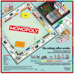 2458 MONOPOLY Klasyczna Gra Planszowa Hasbro Polska Wersja Rodzinna 2-6 Graczy