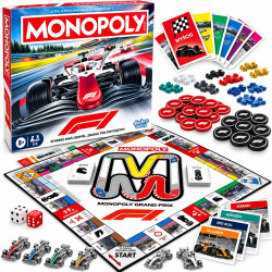 9635 MONOPOLY F1 Formula 1 Gra Planszowa Grand Prix Wyścigi Hasbro 2-6 Graczy