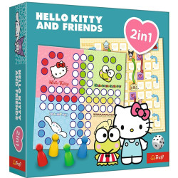 8966 Gra planszowa 2w1 Hello Kitty Chińczyk, Węże i drabiny Trefl