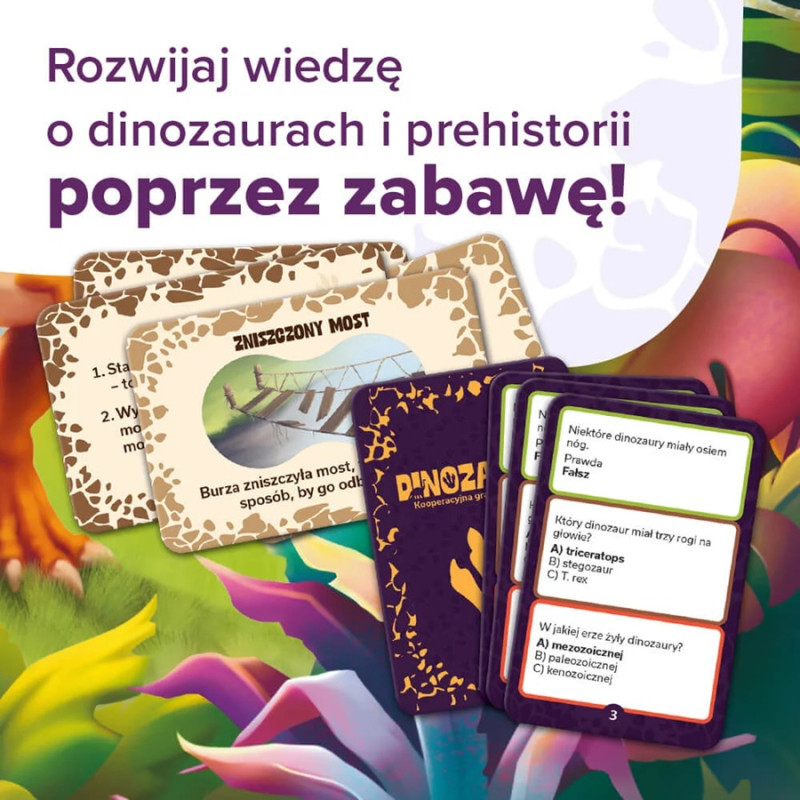 9123 Kooperacyjna Gra edukacyjna Dinozaury Rodzina Treflików Trefl